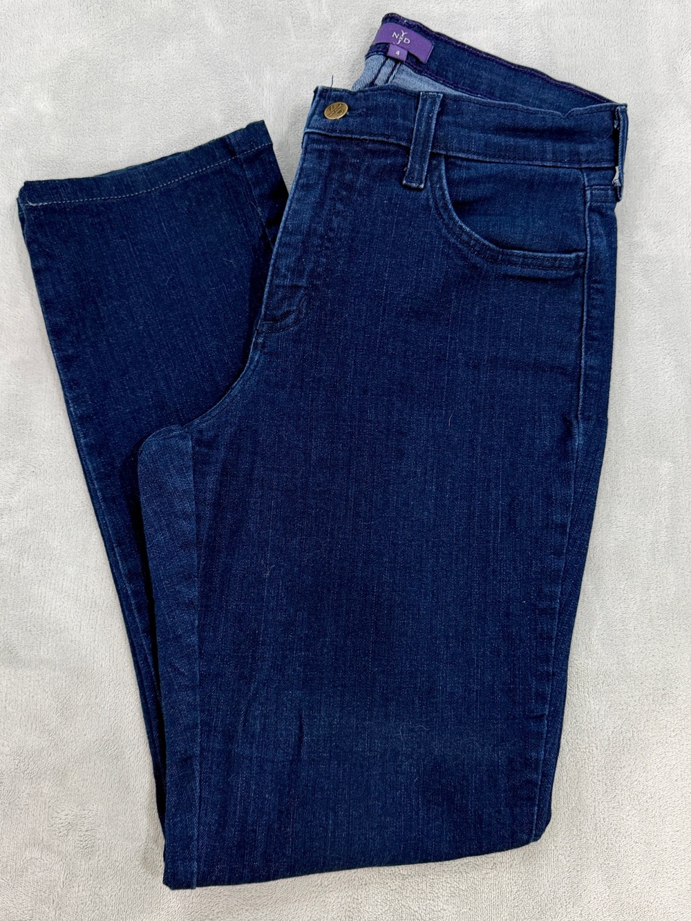 NYDJ Straight Leg Dark Wash Jeans 4